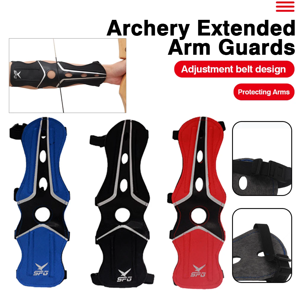 1 piece Archery Equipment Arm Guard Protection Forearm Safe Adjustable Bow Arrow Hunting Shooting Training Accessories Protector