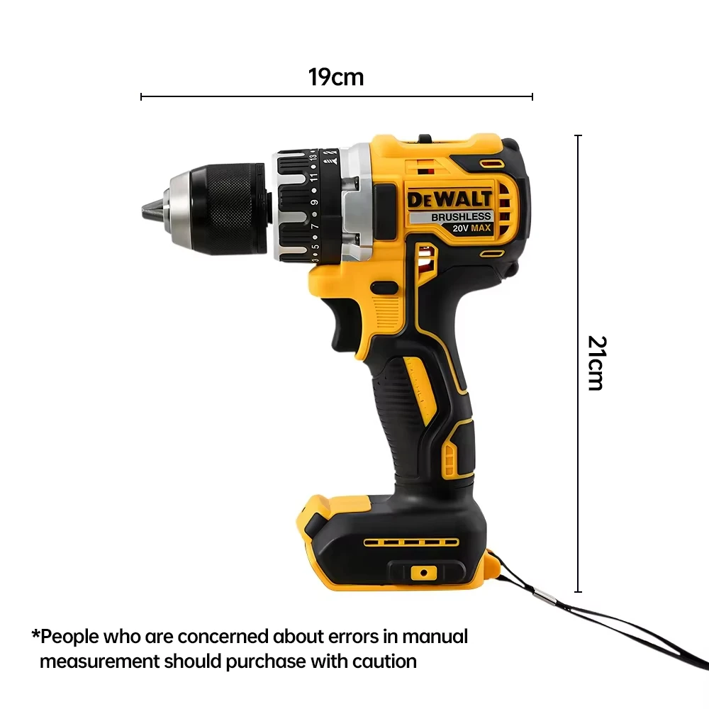 Dewalt DCD796 13mm Brushless Impact Electric Drill Multifunctional Cordless Screwdriver Rechargeable 20V Battery Power Tools-6