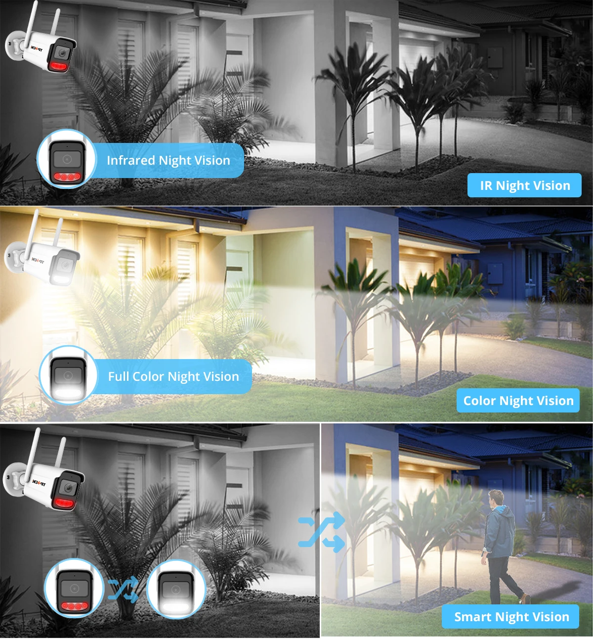 4K 8MP IP Camera Outdoor WiFi Security Camera Wireless Surveillance Wi Fi Bullet Waterproof IP Video Home Camara CamHi CamHipro-3