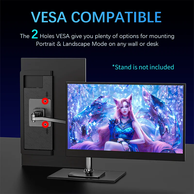 TUHUI 15.6'' Touch Portable Monitor Gaming 1080P FHD IPS USB-C HDMI Computer Display for Switch Xbox One PS4/5 Phone Pc Laptop-2