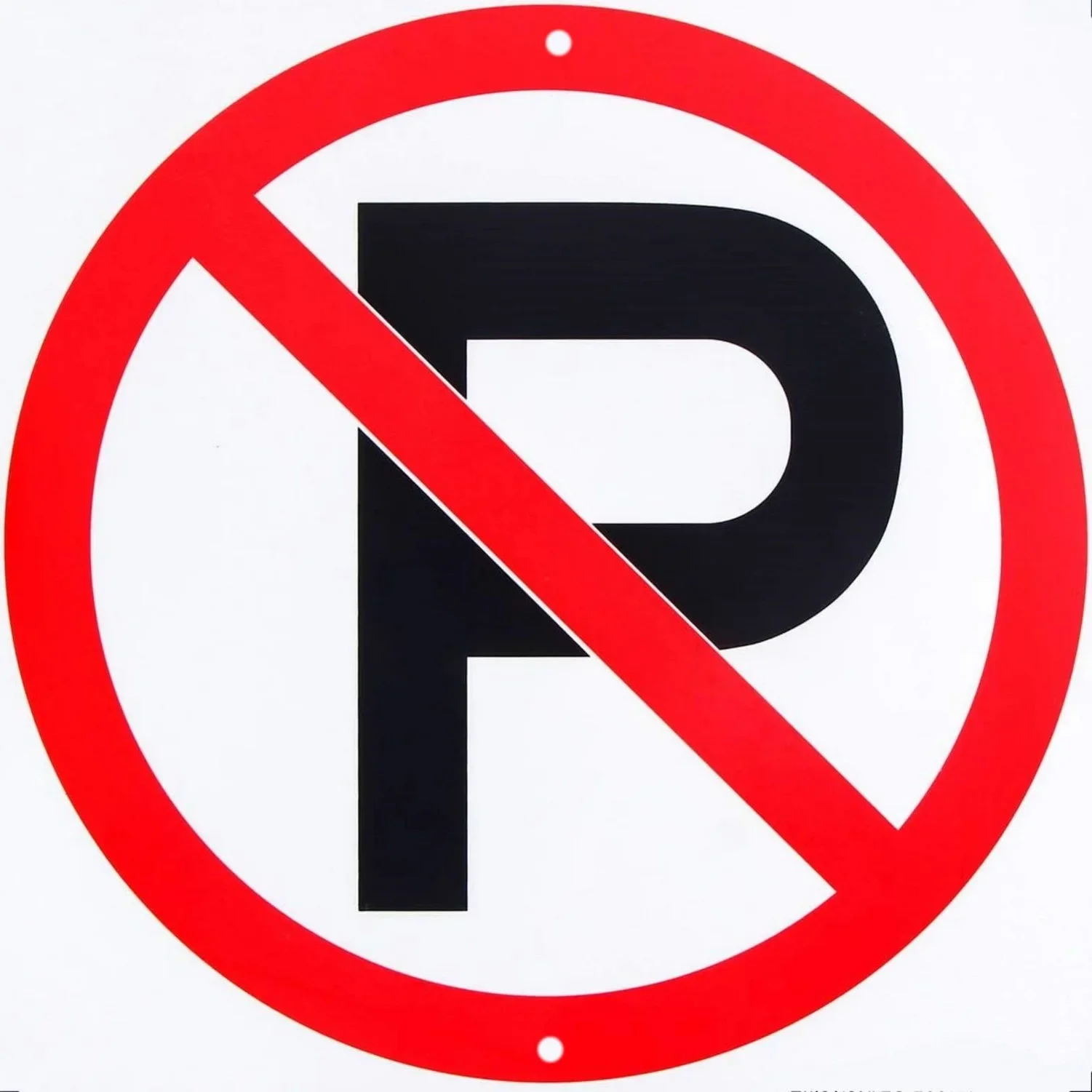No Parking STOP DO NOT ENTER Traffic Waring Tin Sign Public Street Gate Round Plate Signage Vintage Warn Signs Wall Plaque Decor-2