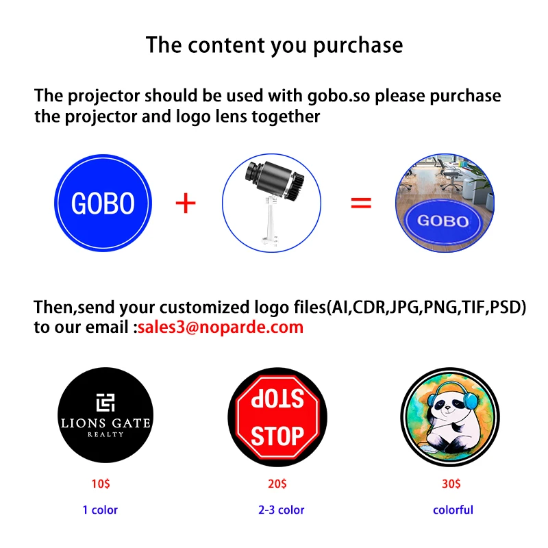 Custom long distance waterproof rotating Gobo Projector outdoor for advertising-6