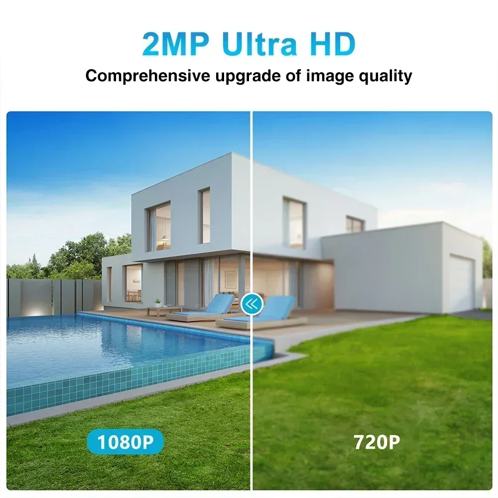 2.4G 1080P Cameras Wifi Video Surveillance IP Outdoor Security Protection Monitor 4.0X Zoom Home Wireless Track Alarm Waterproof-4