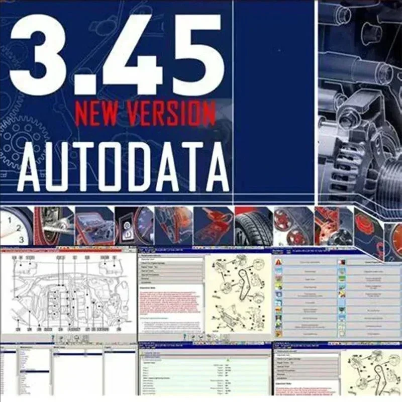 Hot AutoData latest 3.45 Car Software + Vivid Workshop Data Atris-Stakis Technik 2018.01V Multi languages Polish Spanish Li-4