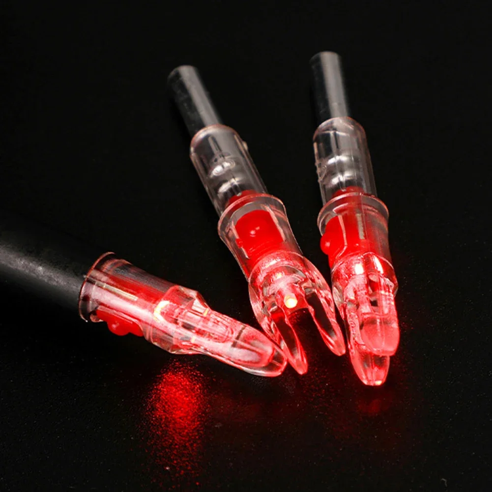 3PC Led Lighted Nocks For Arrows Recurve And Compound Bow Arrow Nock For Hunting No Tool Required No Screwdriver Required-3