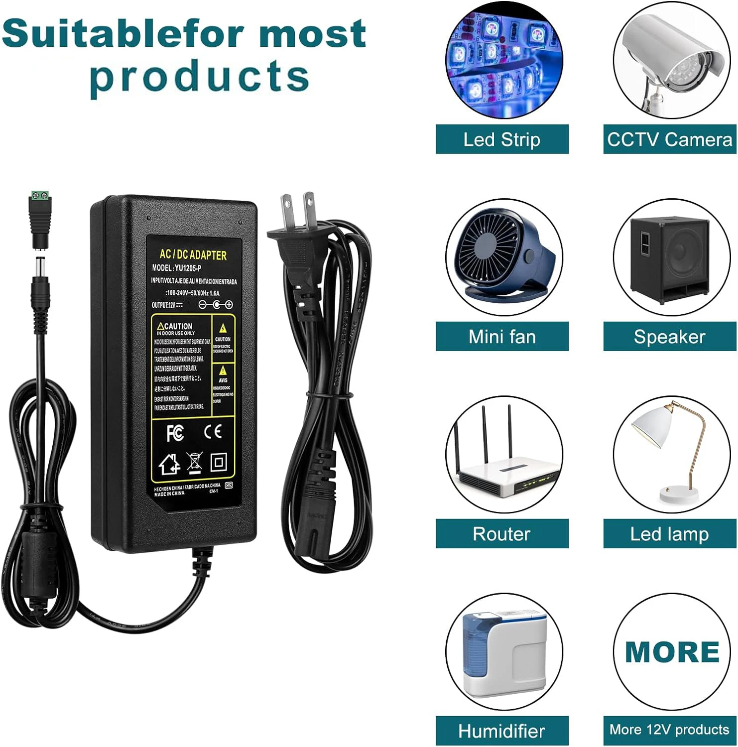 Power Supply Adapter 220V AC DC 5V 6V 8V 9V 10V 12V 13V 15V 24V Universal Charger 1A 2A 3A 5A 6A 8A 10A EU US For LED Driver-6