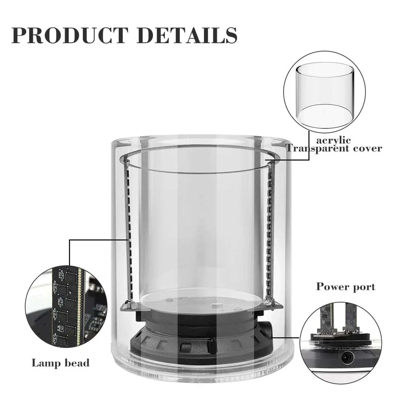 3D Hologram Projector Fan 360 Degree Viewing Angle Cylindrica Screen Advertising Display Machine LED Light Beads WIFI Control-5