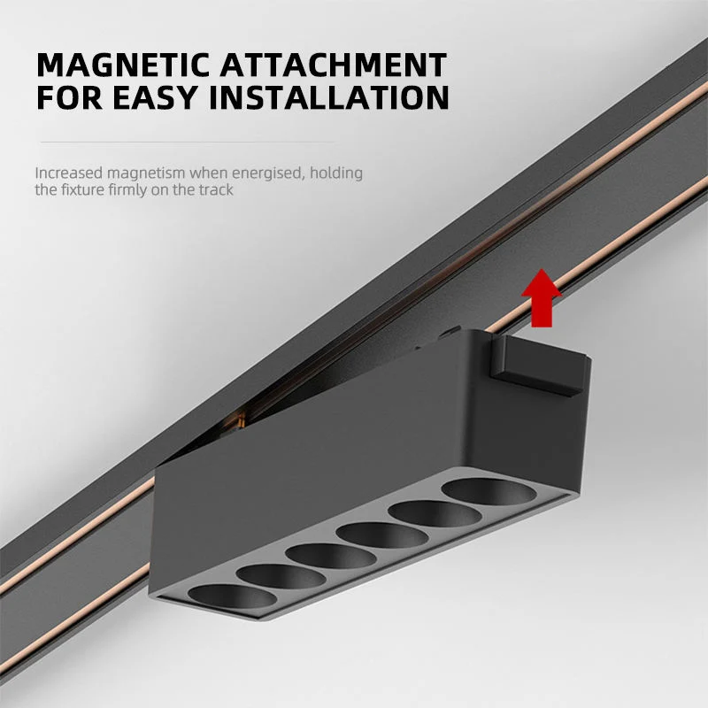 ST1 Series 3CCT Black White Ultra Thin Slim Magnetic Track Lamp Cell Light High Hardness Modern Flexible Fixture Living Home-3