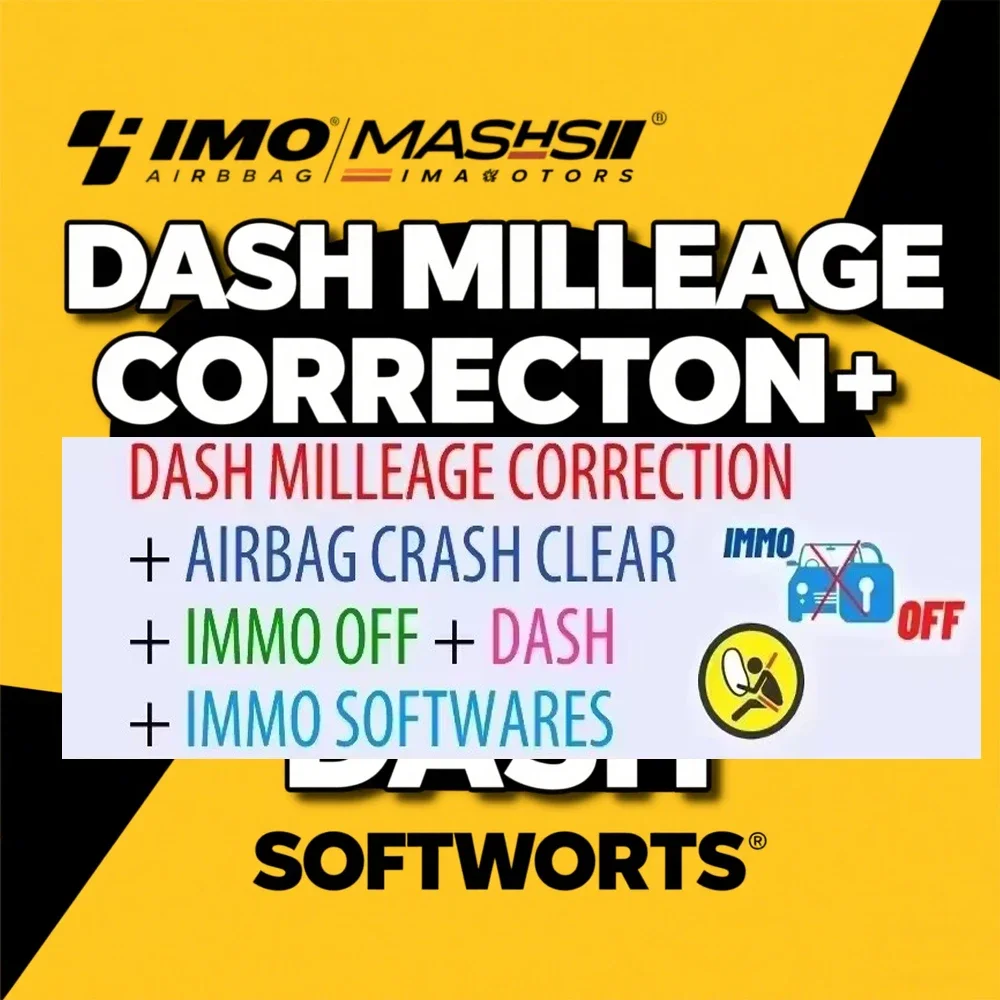 32GB Full Software Car Diagnostic Tools Mileage Correction Airbag Crash Clear IMMO off Dash for Vehicle Repair & Maintenance