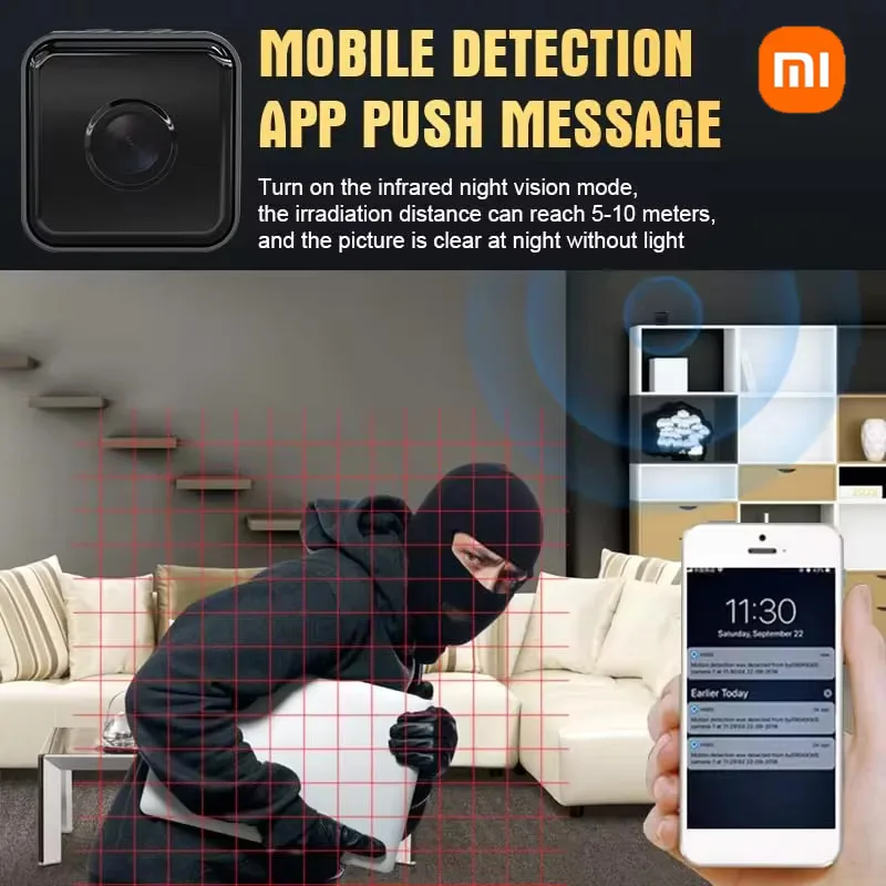 Xiaomi 1080p Mini Camera Home Small Wireless Wifi Camera Outdoor Upgraded Baby Pet Motion Detection Security Night Vision Camera-5