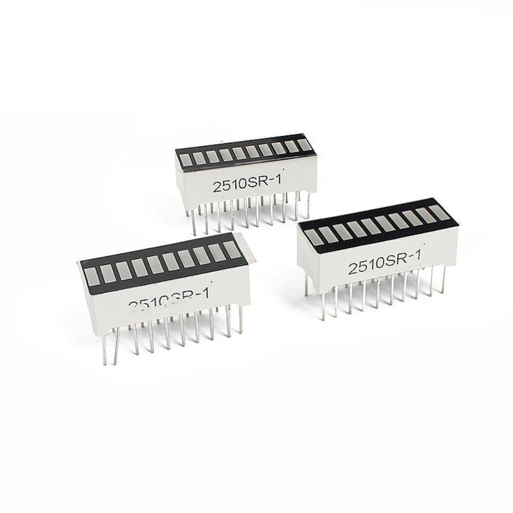 5/10PCS LED Display Bargraph Light 10 Segments Red Blue Yellow Green Single Color Battery Level Bar Graph for Arduino,DIY-4