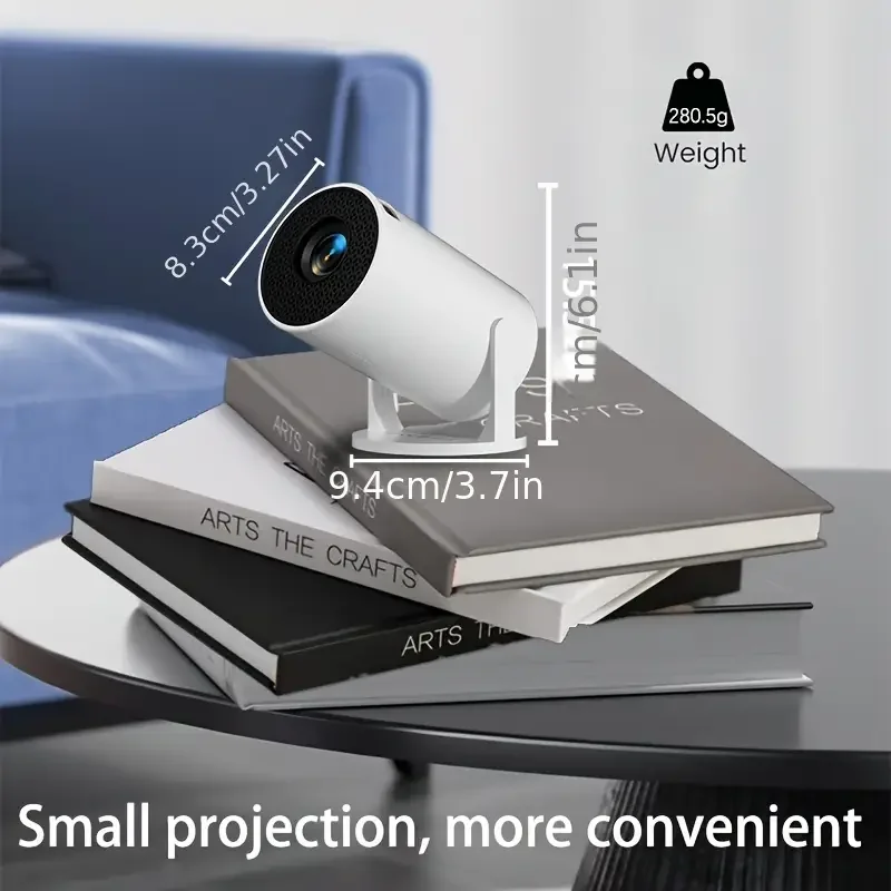 M5 4K 1080P USB plug Compact Portable Projector with Auto Keystone Correction and Smartphone Compatibility, Ideal Gift-6