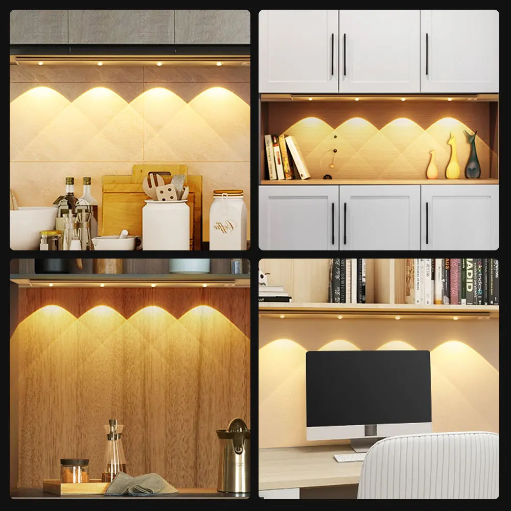 Motion Sensor Light LED Sensor Lamp Wireless Ultra Thin USB LED For Kitchen Cabinet Bedroom Wardrobe Indoor Lighting Night Light-5