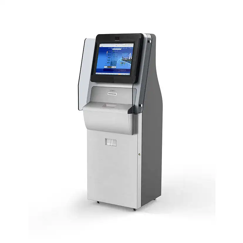 Outdoor Self Service Bill Payment Parking Kiosk Multi Touch Screen Kiosk Cash Ragistar Bank Atm Machine Cash Acceptor Machine