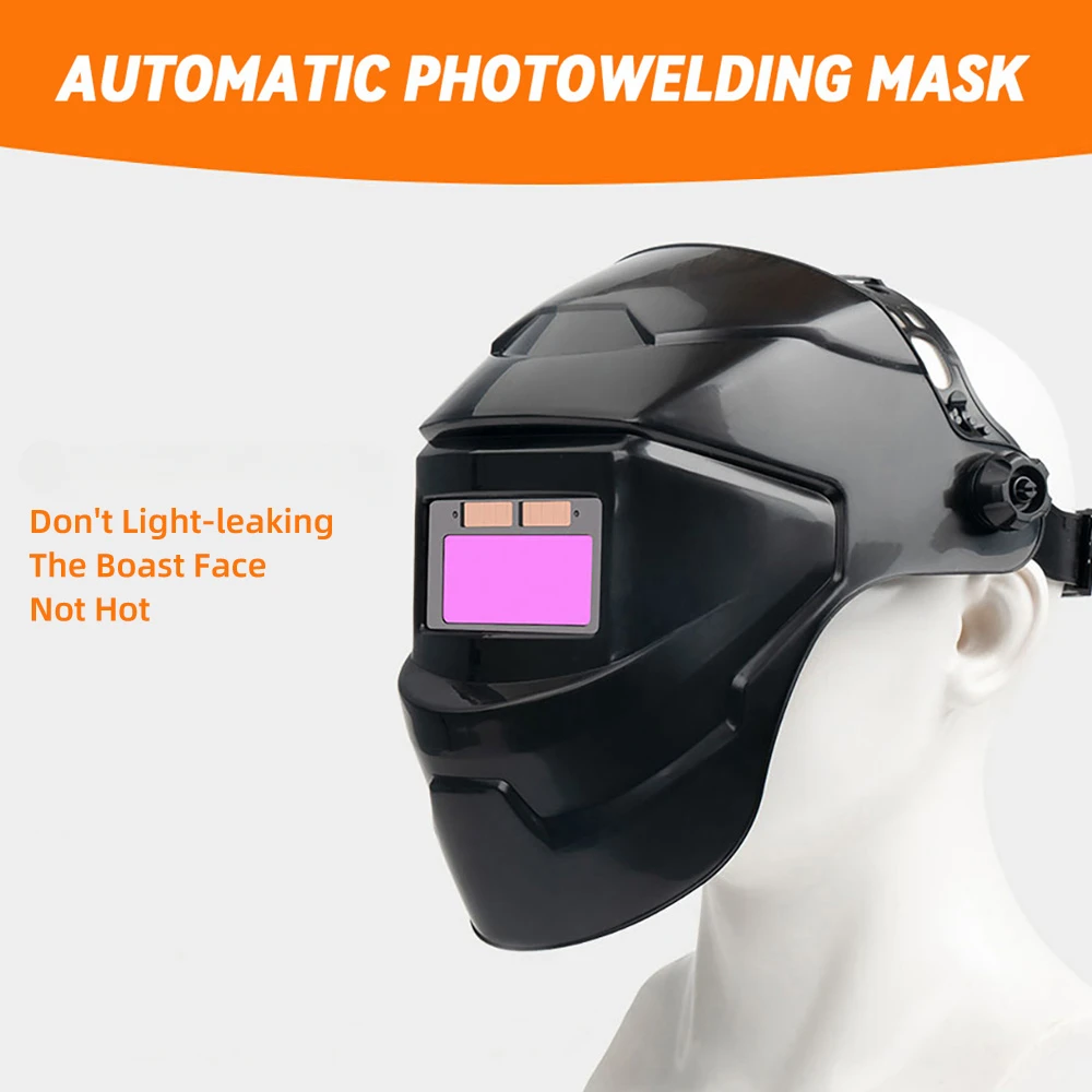Welding Helmet/Face Mask Chameleon Large Angle Classic, Solar Automatic Dimming Welding, Large Arc Welding, Grinding And Cutting-6
