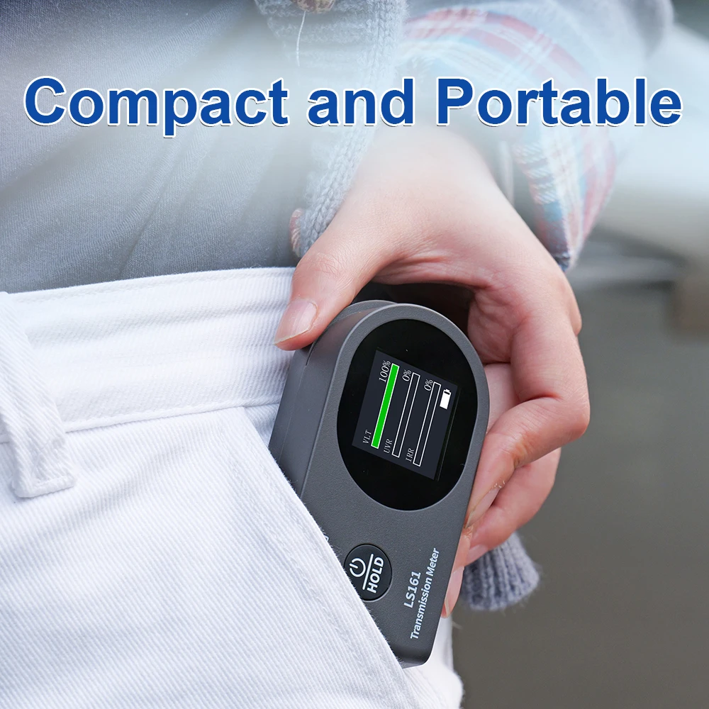 Window Tint Meter Upgrade solar film Transmission Meter 940nm 1400nm IR UV VLT Tint Film Tester LS161 LS161A-6