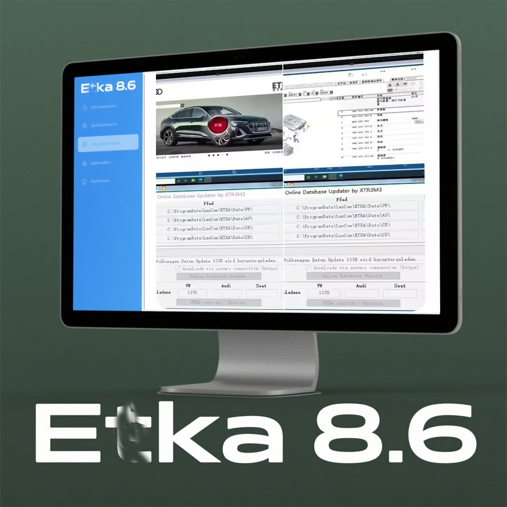 Etka 8.6 2025 | A-di V-W Auto EPC | Multi-Language Parts Catalogue | Elsawin 6.0 software