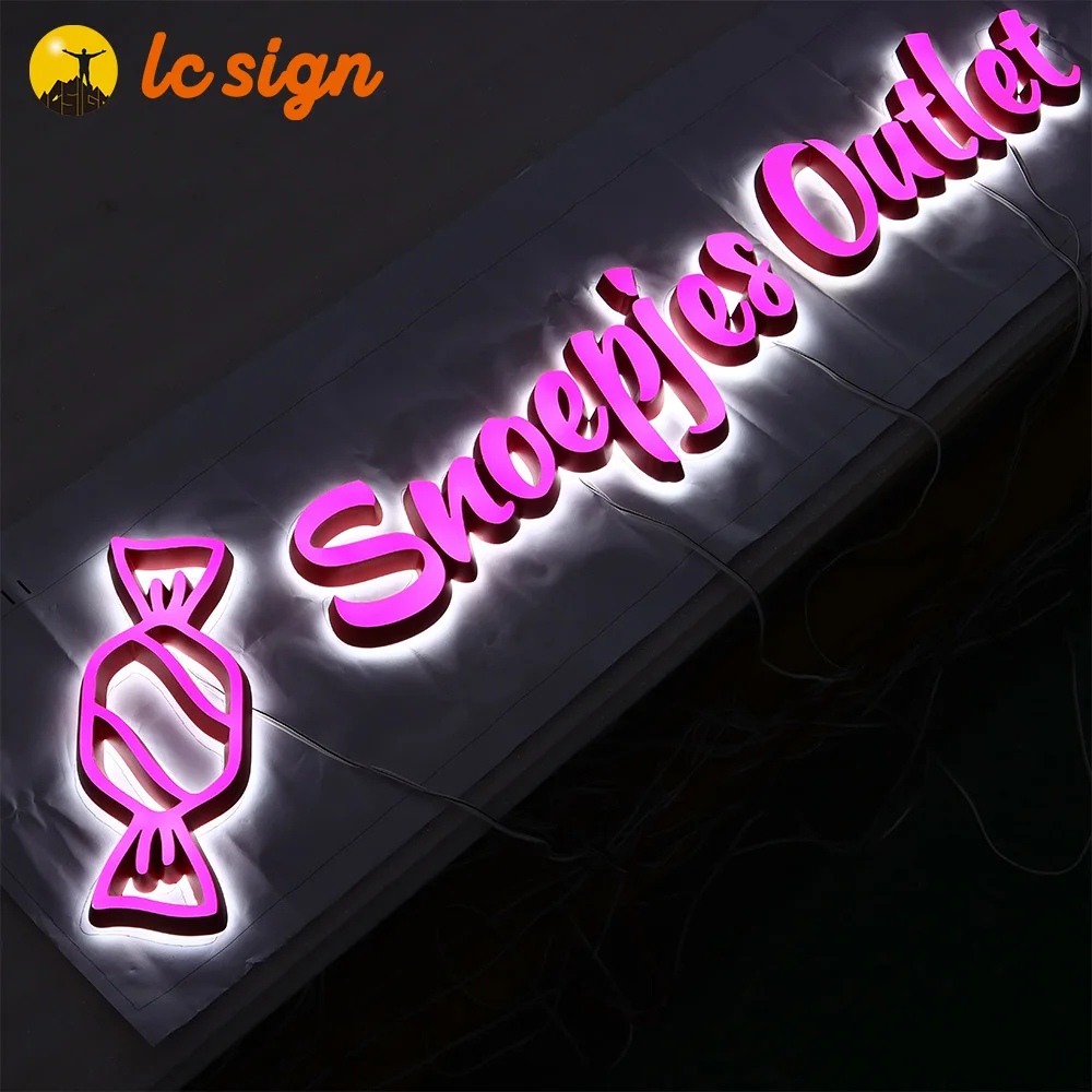 outdoor signage custom 3d led channel backlit illuminated luminous letter sign-3