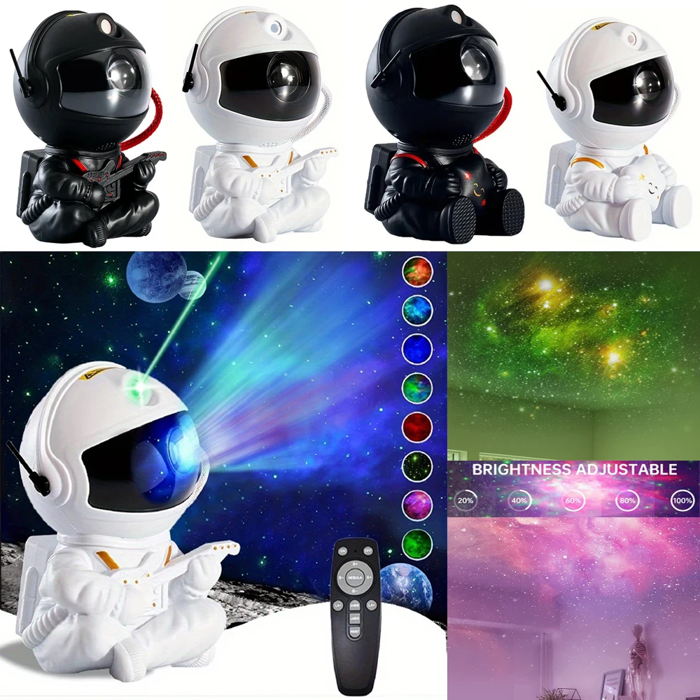 Galaxy Star Projector LED Night Light Starry Sky Astronaut Porjectors Lamp For Decor Bedroom Home Decorative Children Gifts-2