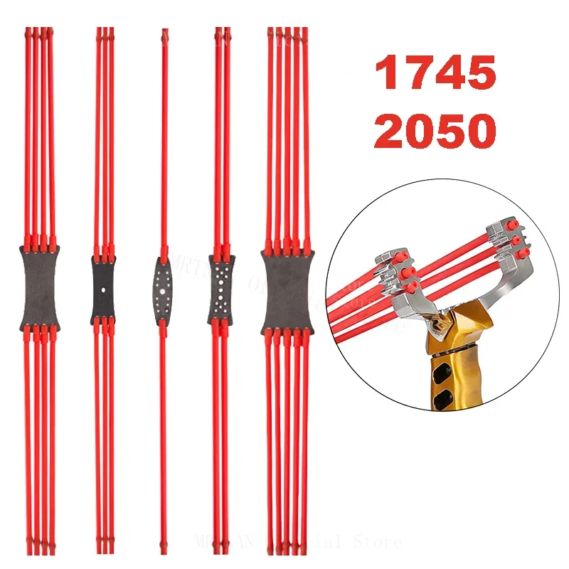 1/3/6Pcs 3-Strand High Elastic Slingsshot Rubber Band 1745 Latex Card Ball Rubber Band Outdoor Hunting Shooting Accessories-5