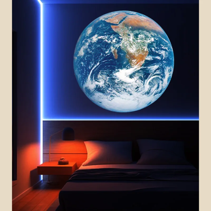 Earth Moon Light Ins Moon Projector Light Starry Sky Projector Rotate Planetarium Lamp Wall Lights room decor led Night Light-3
