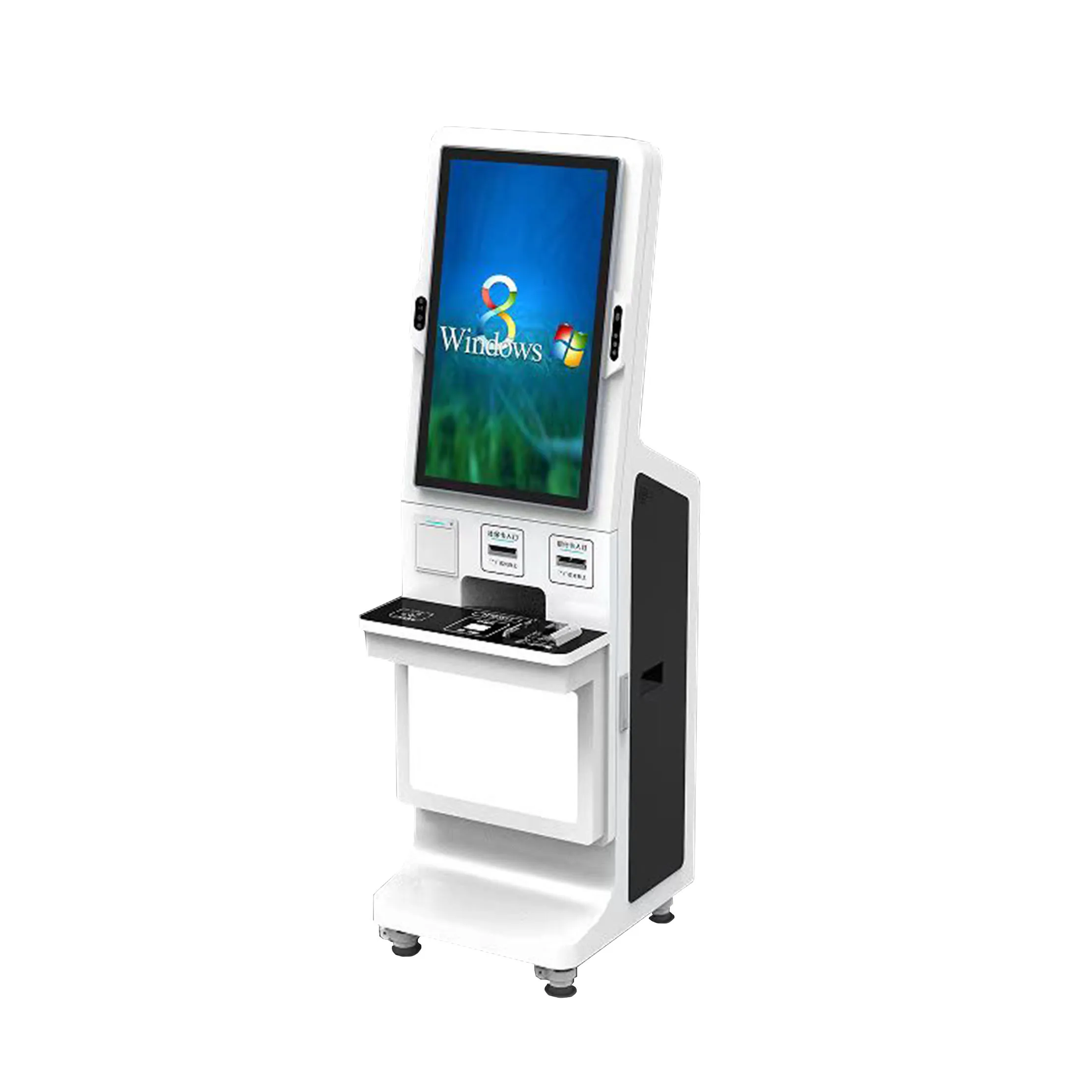 Floor Standing Touch Screen Hotel Self-service Cash Check-in Terminal Kiosk-3