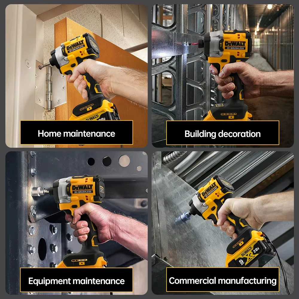 DEWALT DCF860 Brushless Impact Drill Compact Driver 282N.m 20V Cordless Electric Screwdriver Rechargeable Power Tools-4