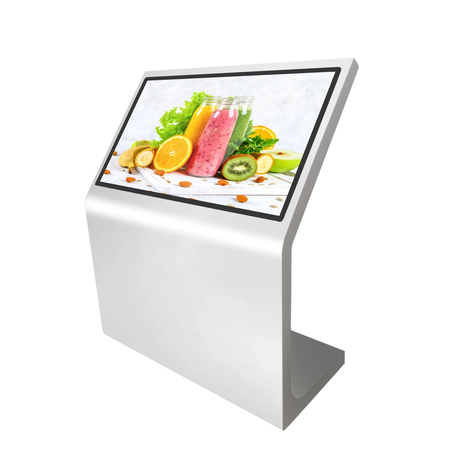 43 Inch L Shape Self-service Smart TV Tablet Advertising Player IR Touch Digital Display Floor Standing Kiosk-5