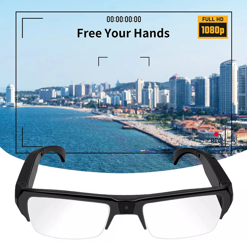 1080P HD Mini Camera Glasses DVR Glasses Camera Sports Video Glasses Outdoor Glasses Camera Conference Process, Driving, etc.-3
