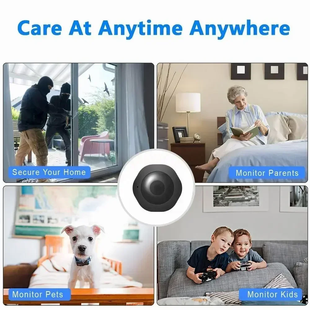4K HD Smallest Mini Camera Espia Wifi Security Smart Home Surveillance Small Wifi Cam LR Night Vision Motion Detection Body Cam-4