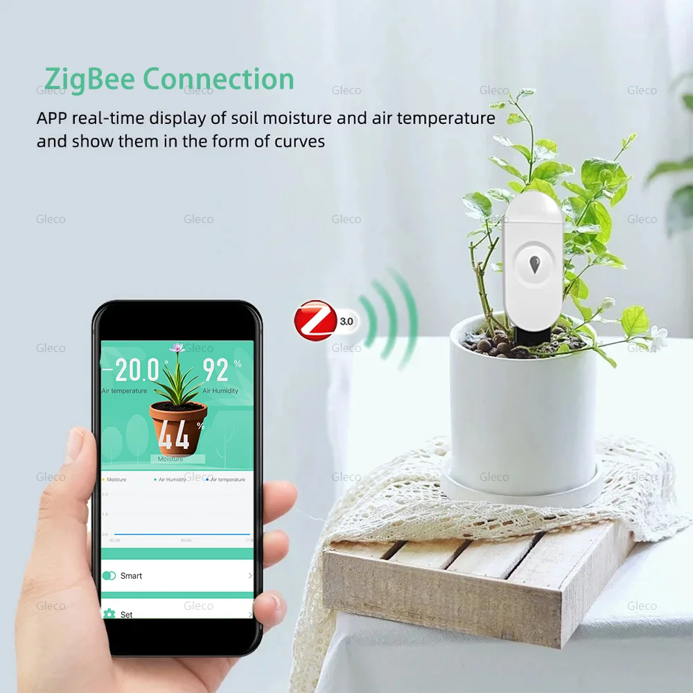 Tuya Zigbee Soil Moisture Sensor Humidity Temperature Tester Garden Home Automation Irrigation Detector Meter For Smart Life-3