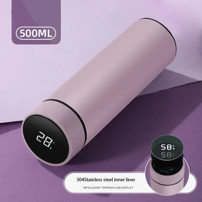 500ml Stainless Steel Thermos Bottle with Digital Temperature Display LED Intelligent Temperature Measurement Cup Vacuum Flask-4