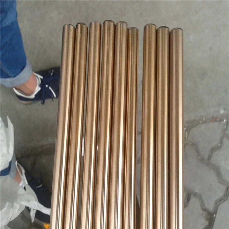 Big size C5191 QSn6.5-0.1 Phosphor Bronze bar 6-60mm tin-phosphor bronze phosphorous copper rod for Industrial Parts 100/500MM-5