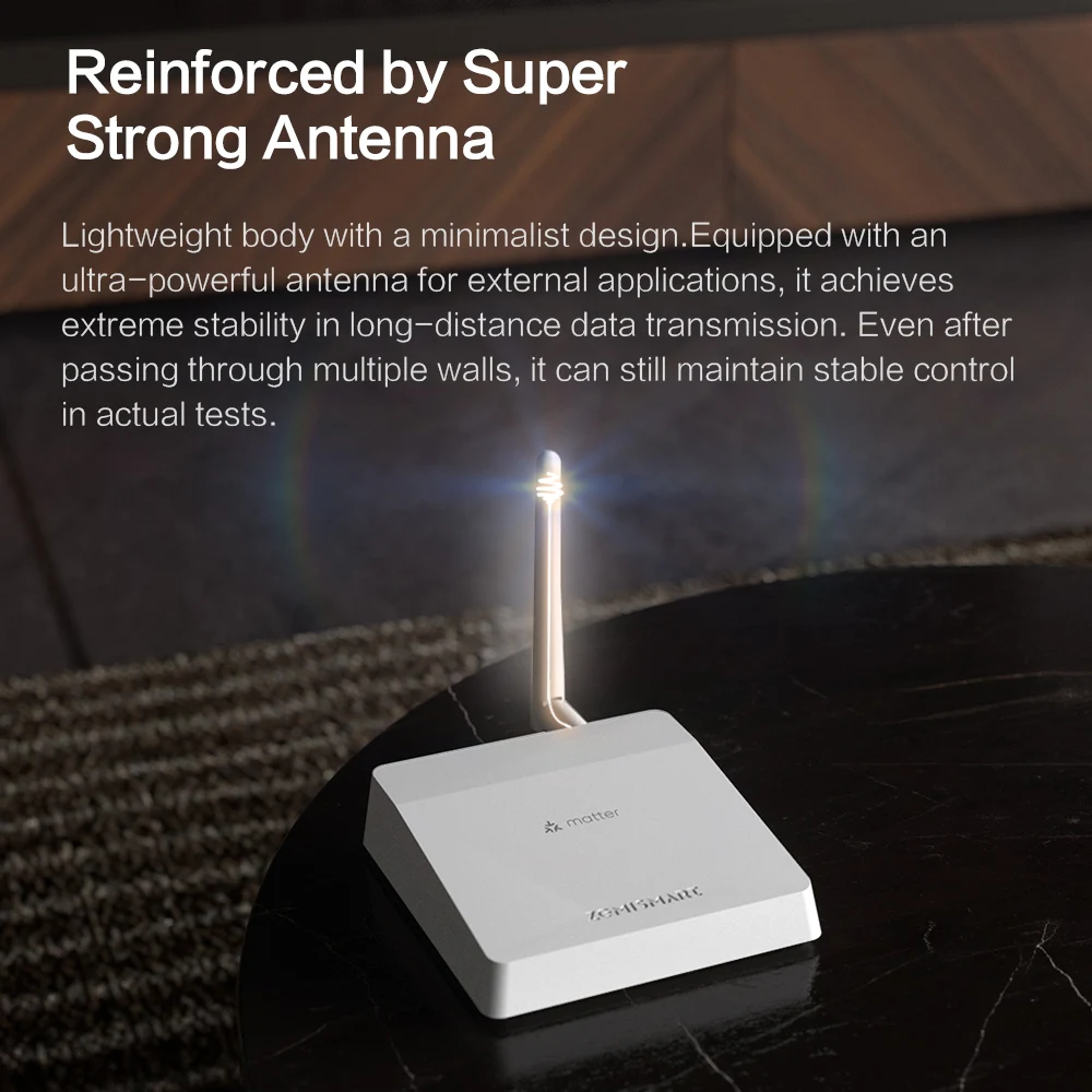 Zemismart Matter Zigbee Hub Smart Home Bridge Gateway Support Google Home SmartThings Homekit App Control Tuya Standard Devices-4