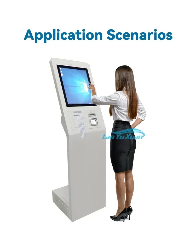 Ticket issuing kiosk queue management Wired type queue calling system for hospital clinic use-3