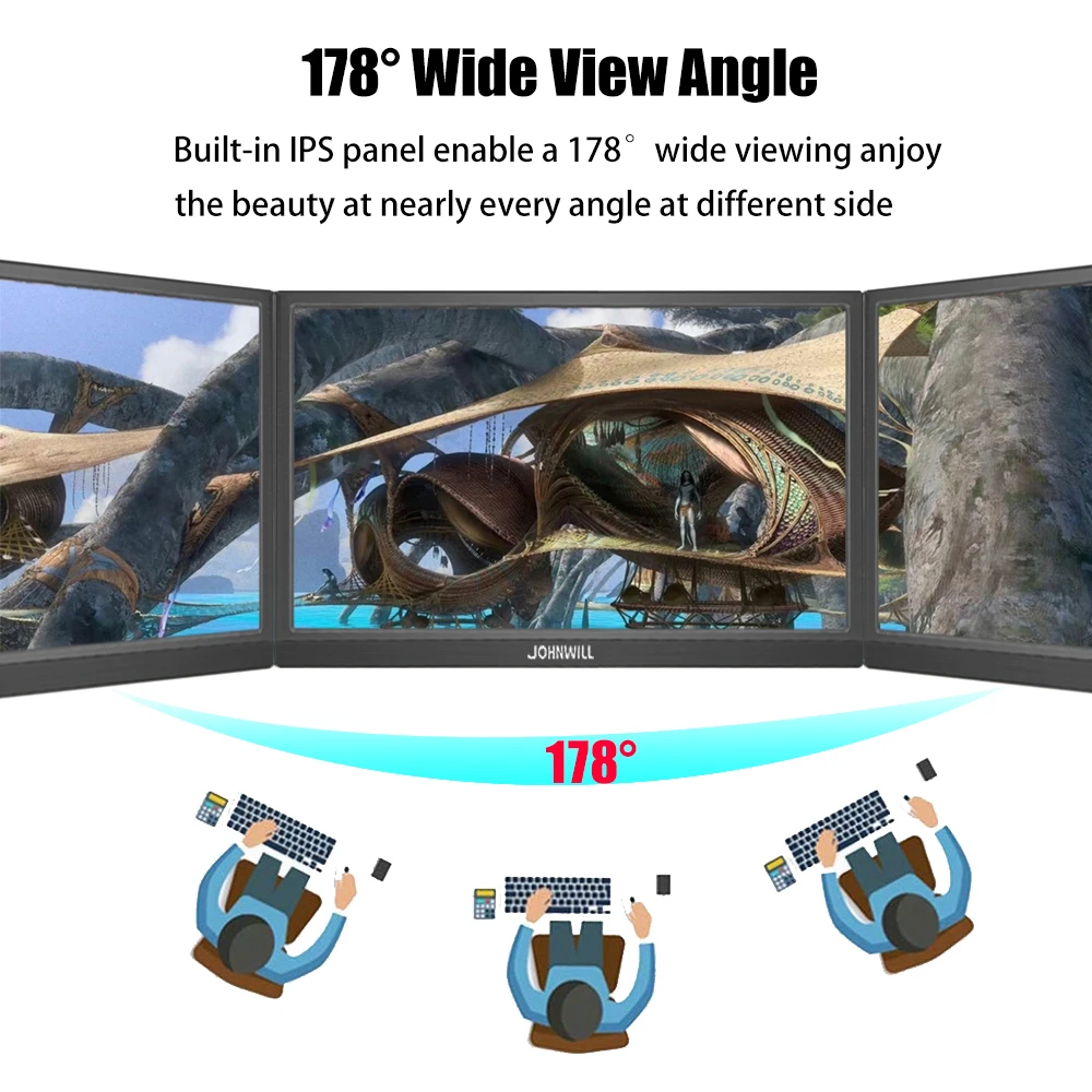 Computer Monitor 15.6inch 1920X1080 Portable Monitor HD IPS Panel LCD Touchscreen Type-C HDMI-Compatible For Switch Xbox Laptop-3