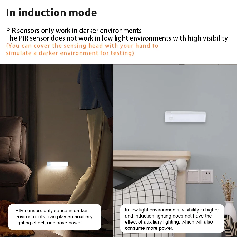 Wireless LED Night Light Motion Sensor Light Closet Night Lamp For Kitchen Bedroom Detector Light Cabinet Staircase Backlight-6