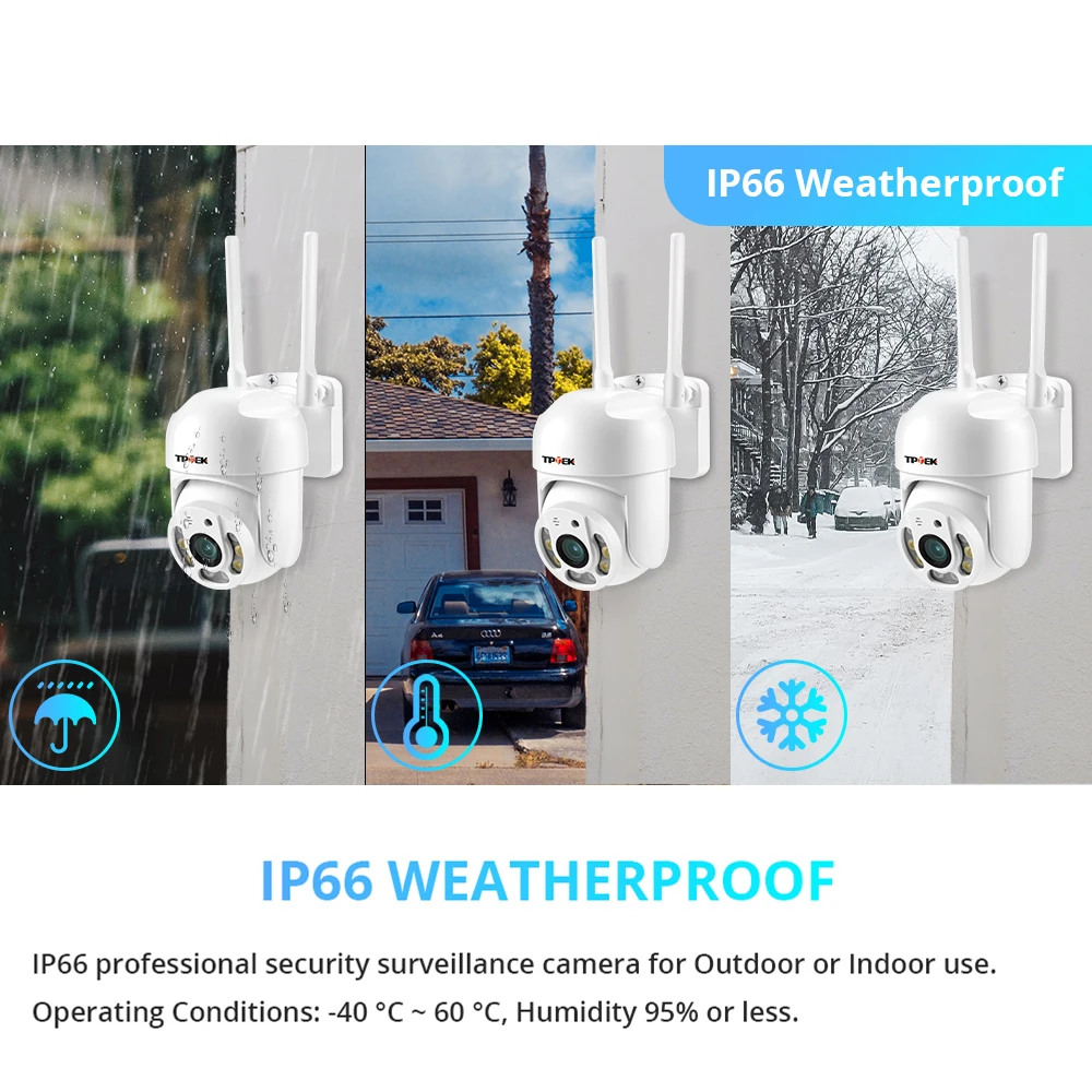 4MP PTZ WIFI IP Camera 1080P CCTV Surveillance Security Protection Wi Fi Outdoor 4X Digital Zoom Street CamHipro CamHi Camara-3