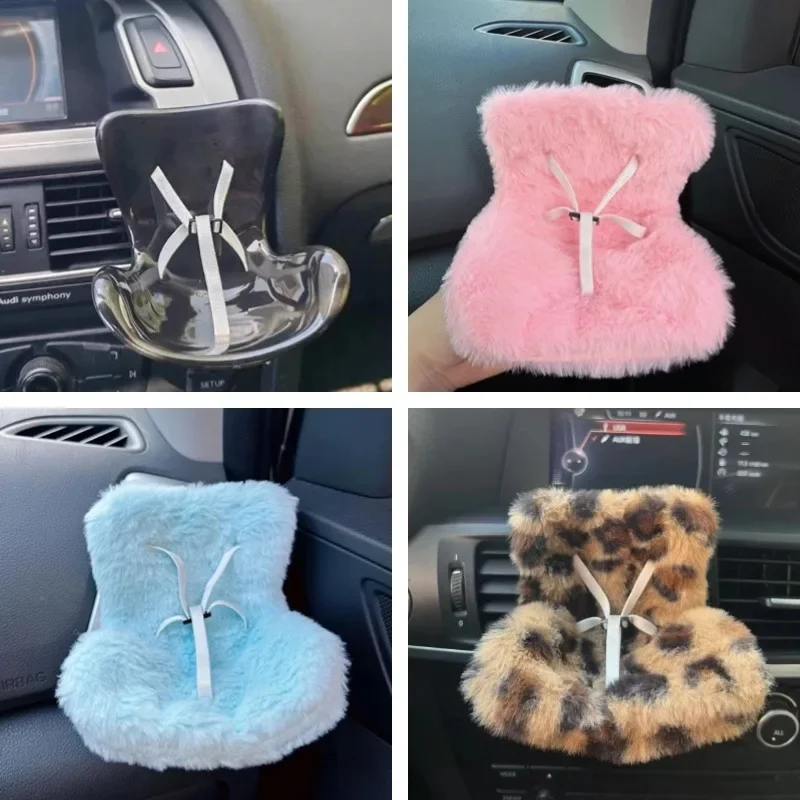 For Labubu Doll 15-17cm Seat Air Outlet Aromatherapy Decoration Ornaments Holiday Gifts for Women Car Interior Accessories-3