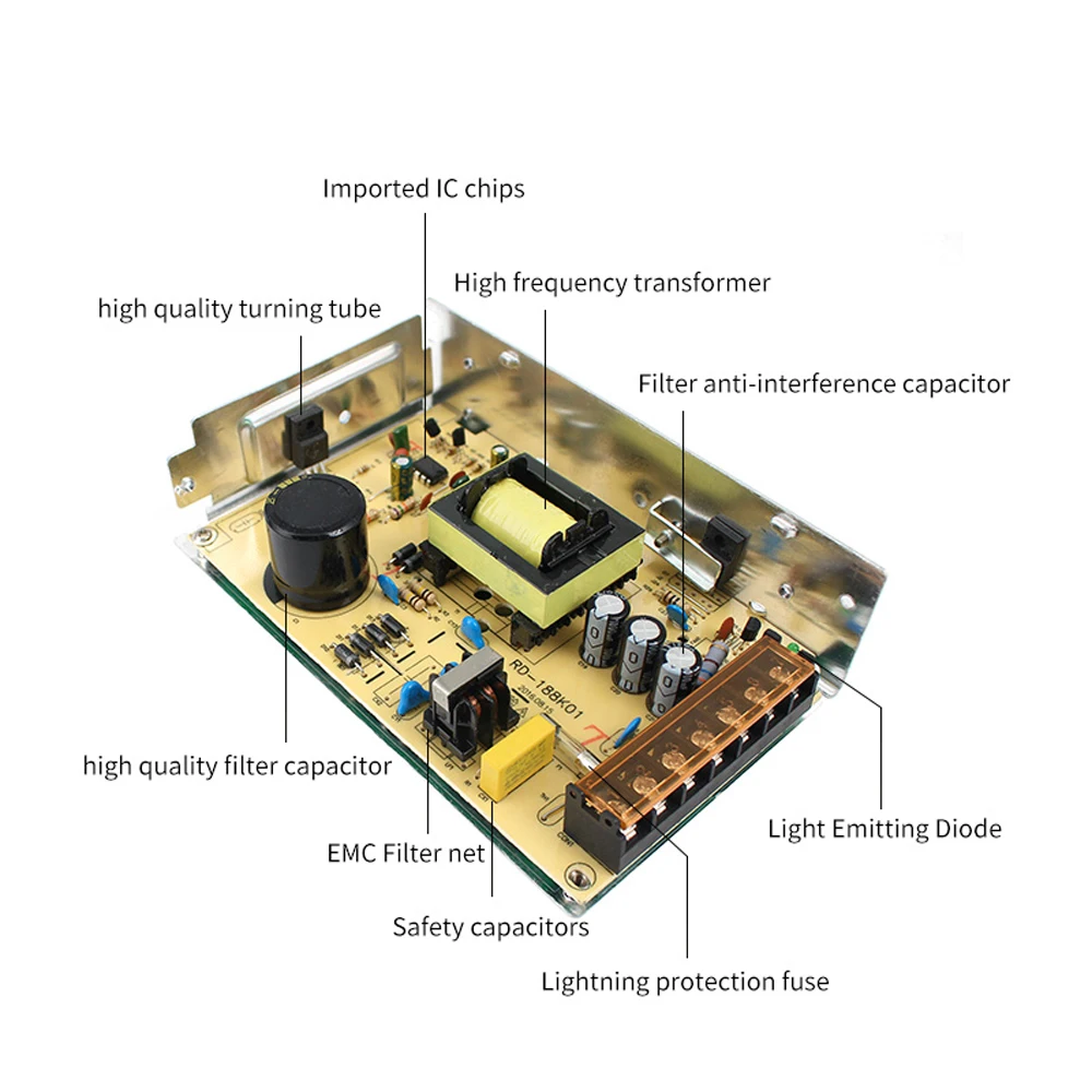 5V 12V 24V 36V Power Supply SMPS 5 12 24 36 V AC DC 220V TO 5V 12V 24V 36V 1A 2A 3A 5A 10A 20A 30A Switching Power Supply SMPS-6