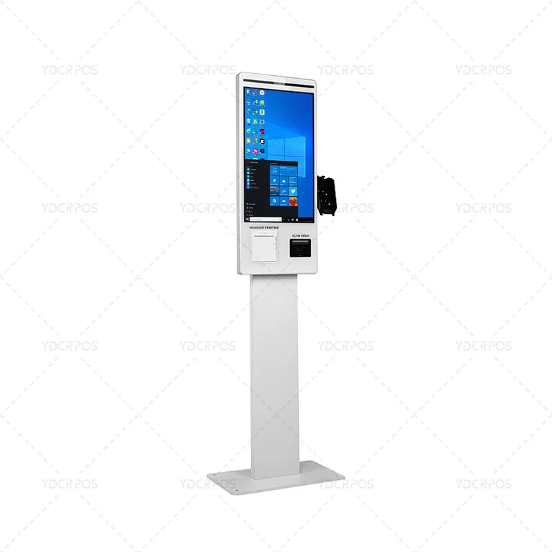21.5 22 inch Self Service Order Payment Touch Screen Kiosk Self Pay Vending Machine Barcode Scanner Kiosk for Store / Restaurant-6