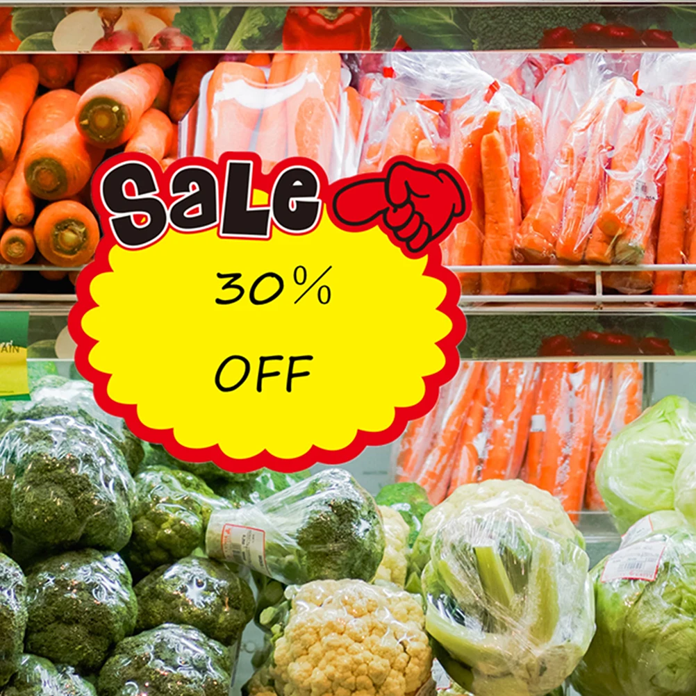 50 pcs Advertising Signs Market Price Signs Market Price Signs Signs Retail Shop Blank Label Tag Product Price Sign Plate For-6