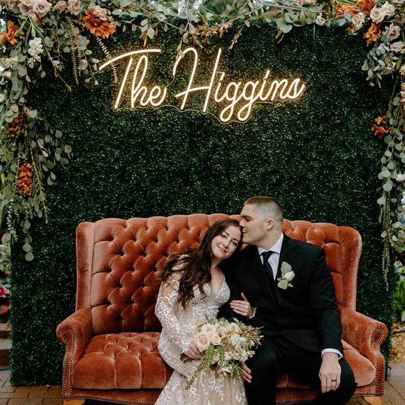 Custom Neon Sign Led Name Light Personalized Name Led Neon Lights Custom Logo Wedding LED Neon Signs Bedroom Wedding Decoration-4