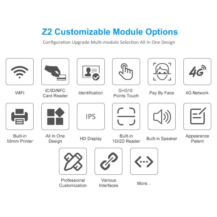 10.1 inch  Capacitive touch screen desktop Self Service Kiosk  self service android kiosk all in one kiosk desktop-5