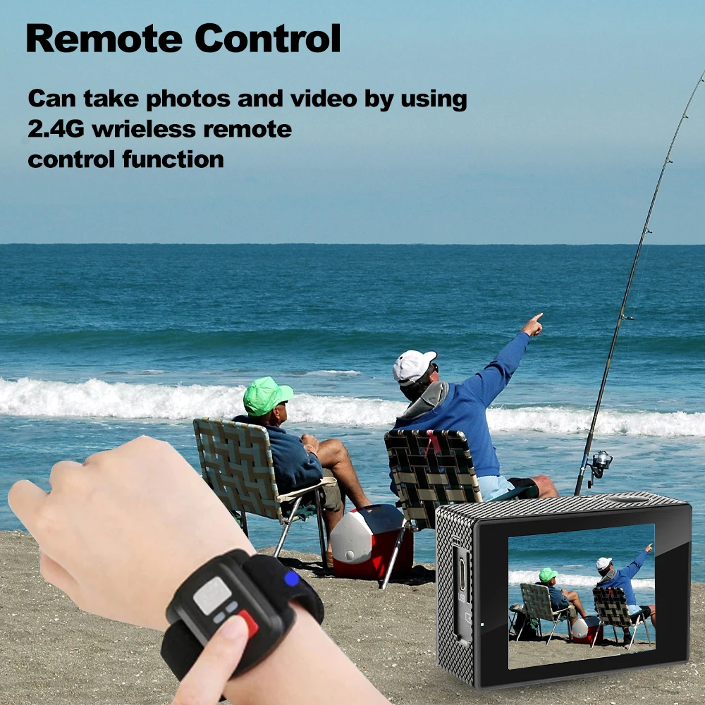4K Action Camera 1080P/30FPS WiFi 2.0
