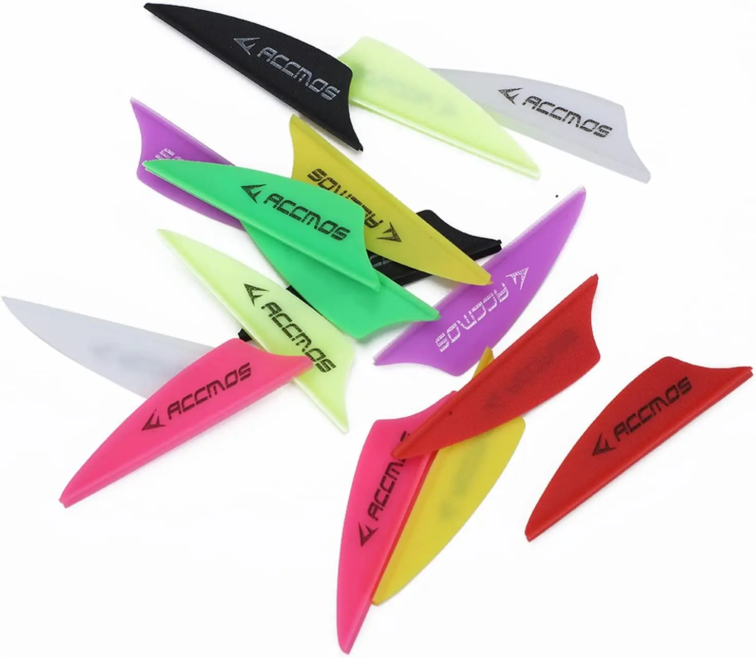1.75 inch Archery Arrows Vanes Plastic Arrow Feather Fletching for DIY Archery Hunting Targeting Arrows (50pcs)-6