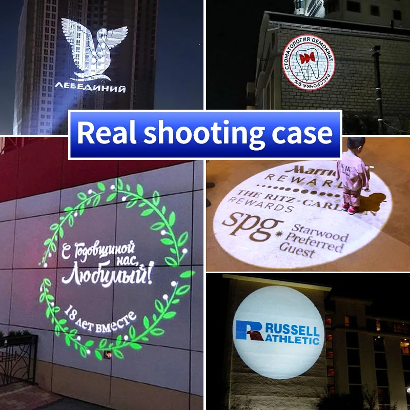 LOGO projection light spot light ground rotation sign advertising image outdoor dynamic clarity light custom powerful 150 watts-4