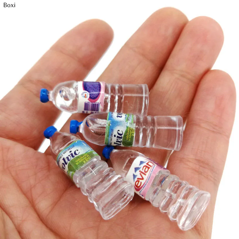 Hot Sale 1:12 Mini Simulation Mineral Water Bottle Resin Model Doll House Miniature Kids Gift Toys Home Decoration Accessories-2