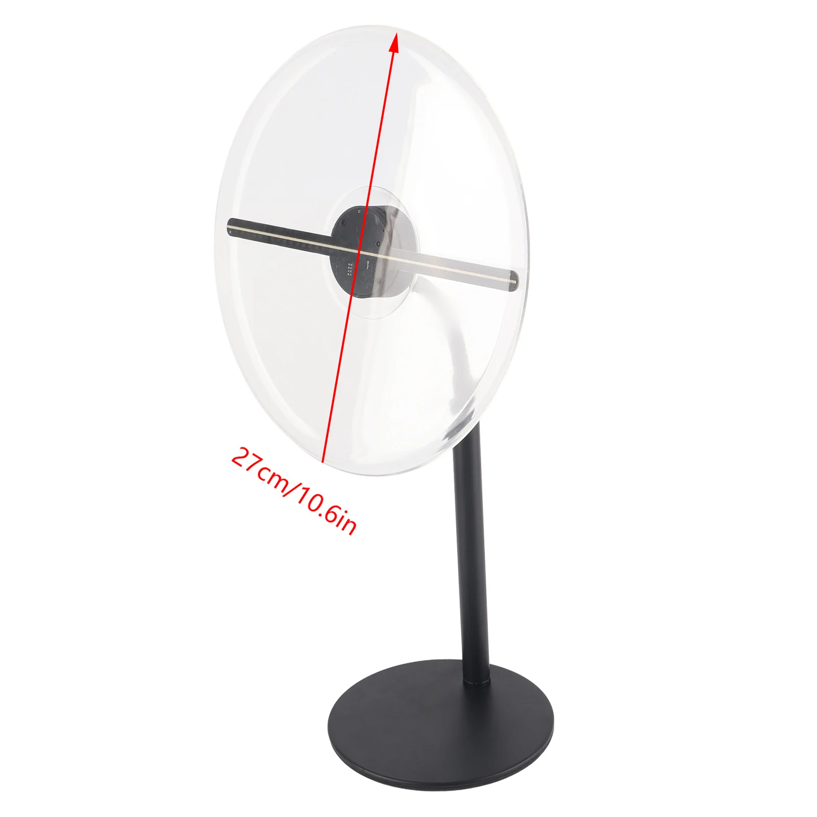 3D Holographic Fan Projector 27cm 3D Naked Eye Hologram Fan Holographic LED Fan Advertising Display Projector with Cover-2