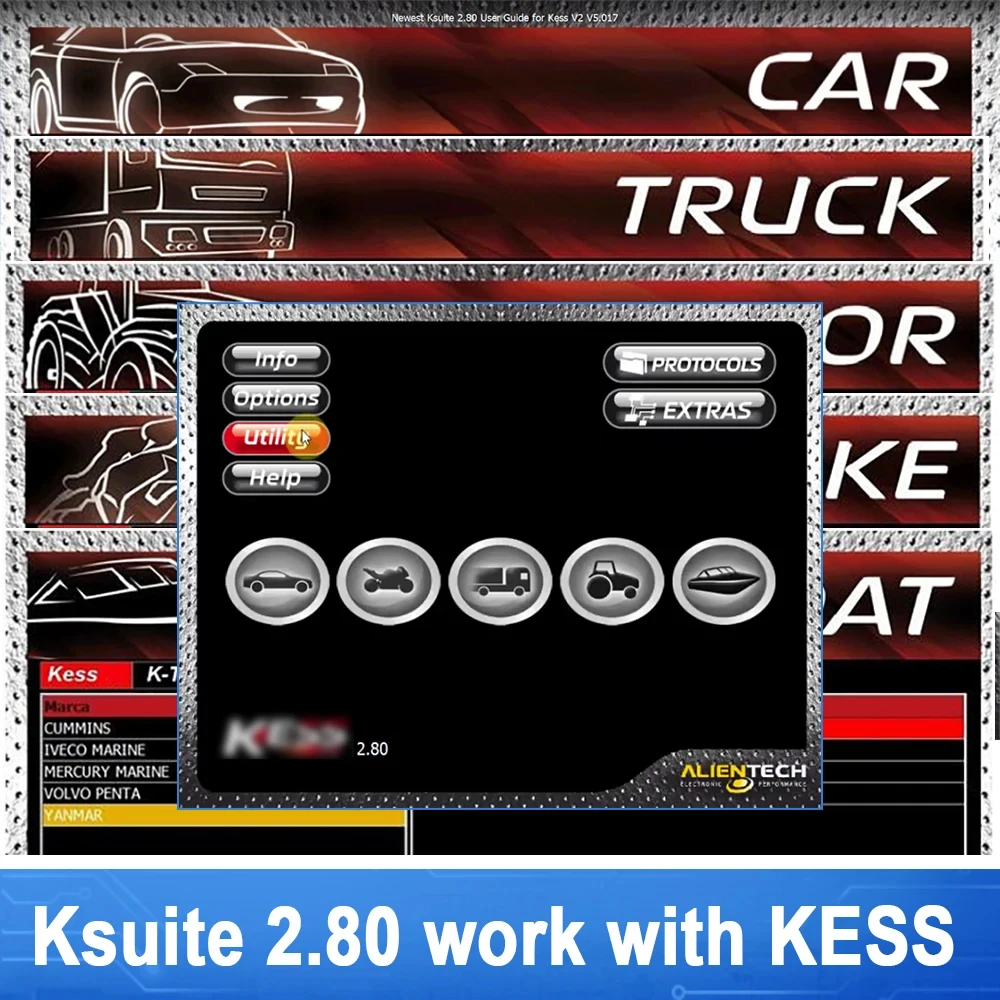 2024 Hot Sale KESS V2.80 Repair Software For Kess V5.017 Ksuite 2.53 2.47 Ktag V2.25 Online Version Master ECU Chip Tuning Tool-5